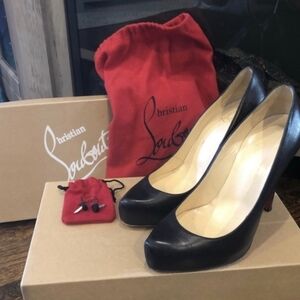 Christian Louboutin Rolando 120mm Hidden Platform Pumps Kid Leather